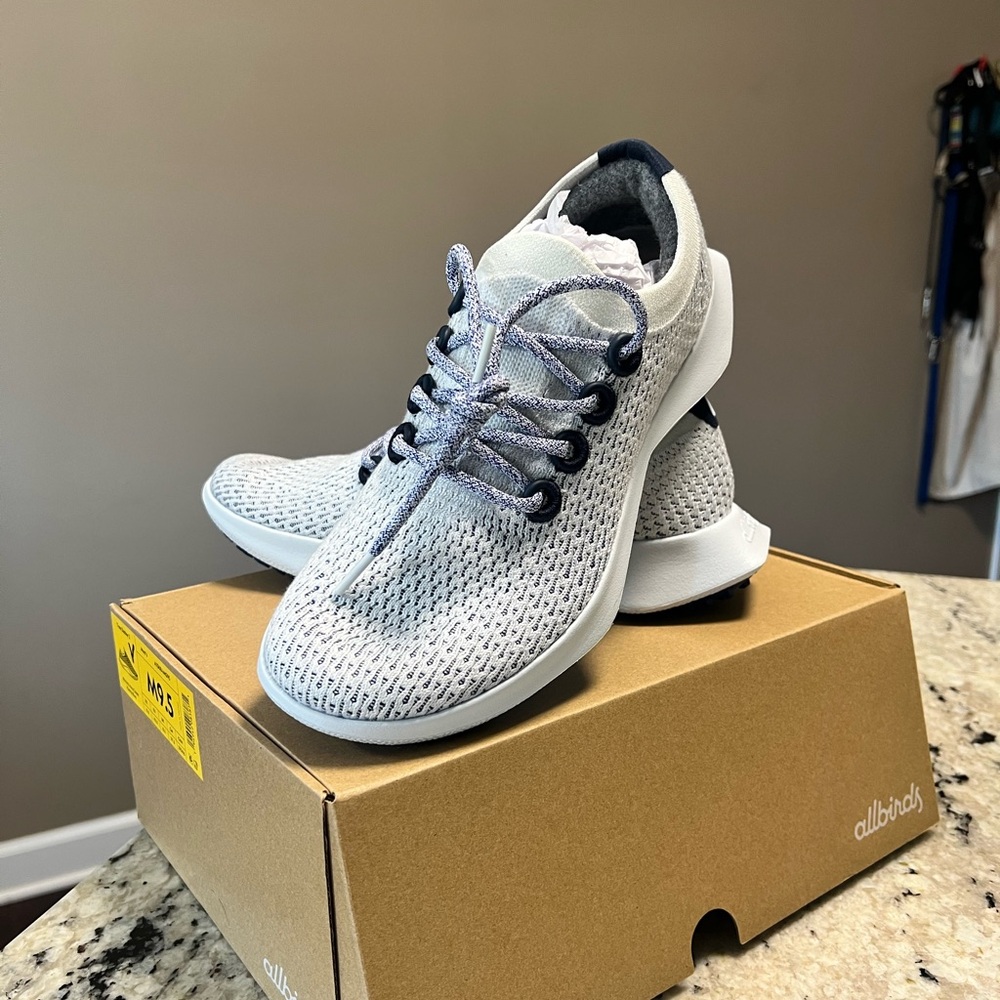 Allbirds White/Gray/Navy Sneakers